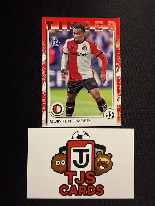 Quinten Timber - Rookie Team Border Logo Variation SP - TOPPS UCC 2024/25