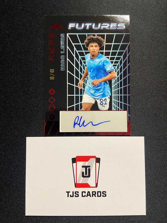 Rico Lewis - Red Auto /49 - Leaf Futures 2024