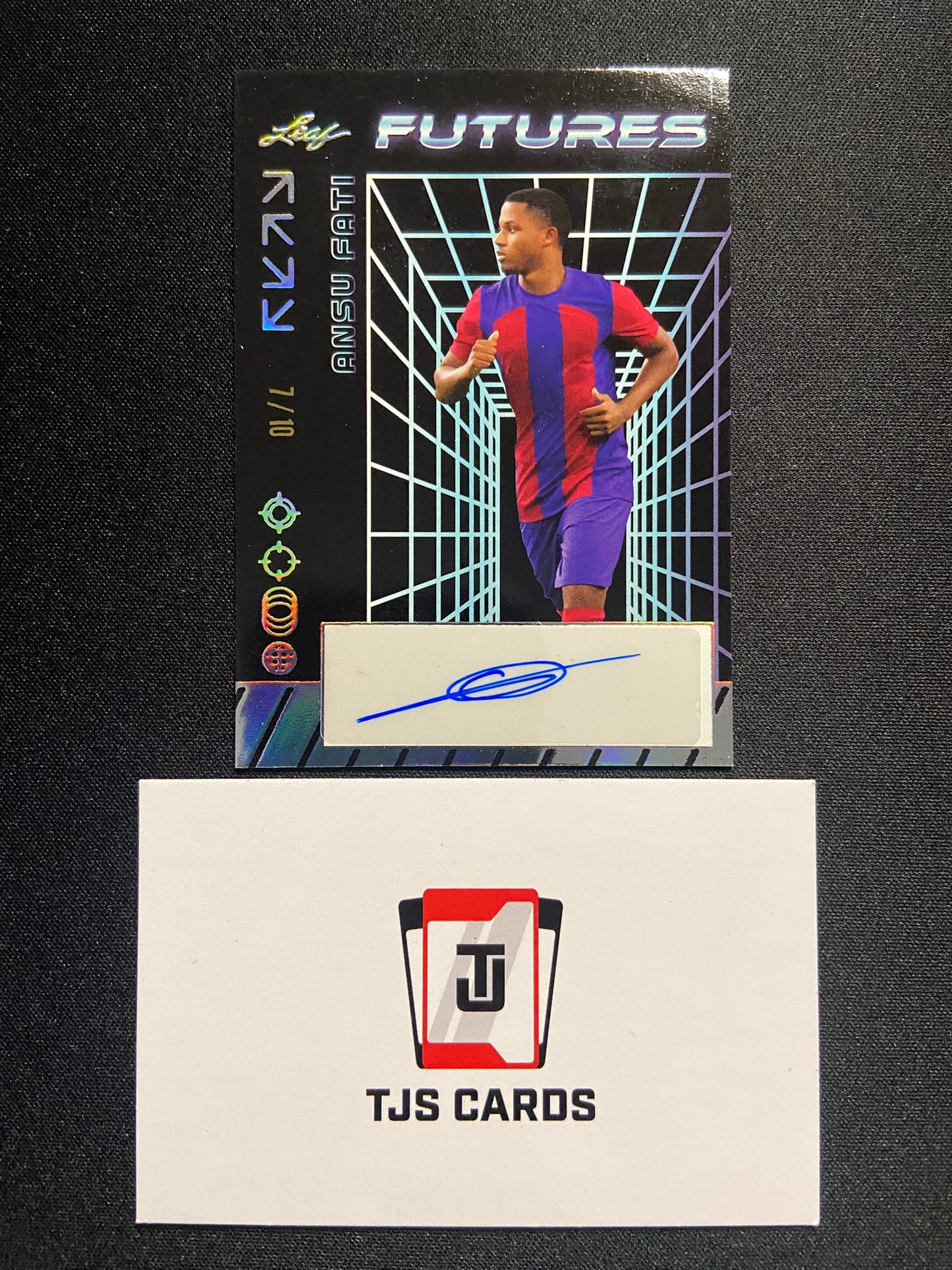 Ansu Fati - Silver Foil Auto /10 - Leaf Futures 2024