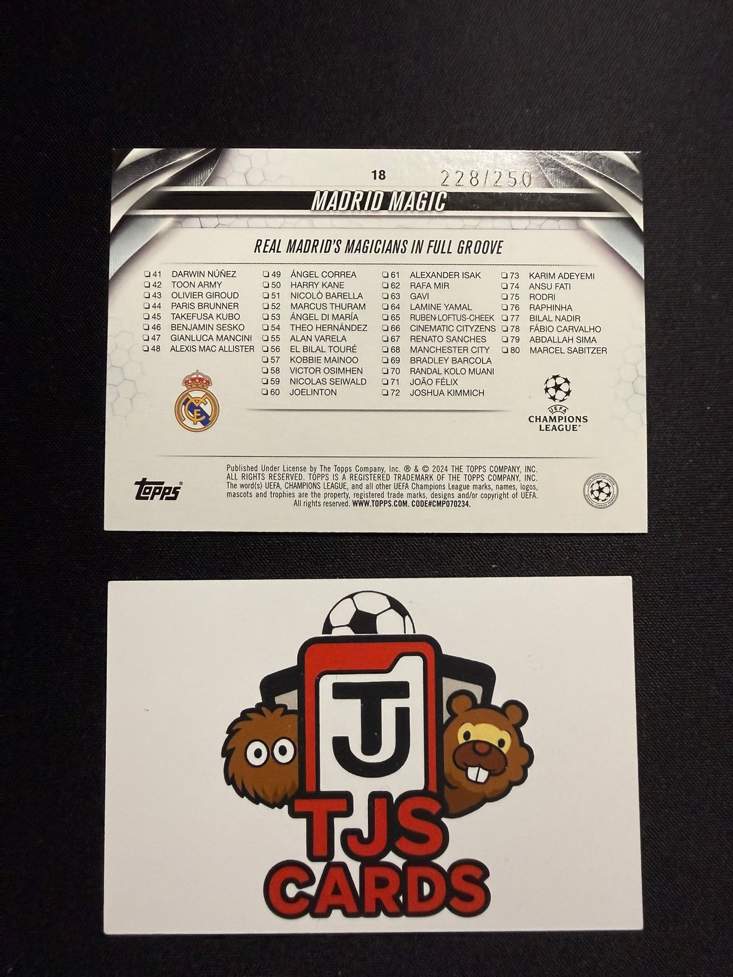 Madrid Magic - Navy Blue /250 - TOPPS UCC 2023/24