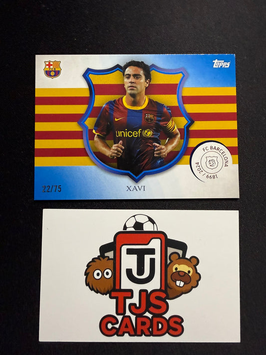 Xavi - Blue Capita /75 - TOPPS Barcelona 125th Anniversary 2024/25