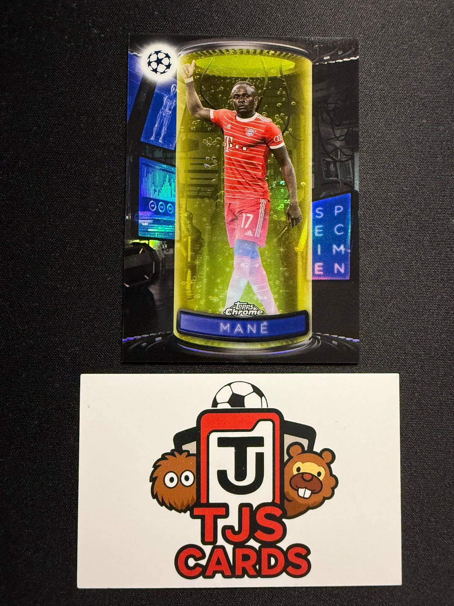 Sadio Mane - Yellow Specimens /125 - TOPPS Chrome UCC 2022/23