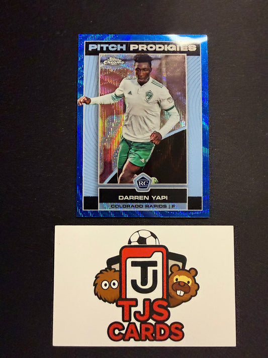 Darren Yapi - Rookie Pitch Prodigies Blue Wave /199 - TOPPS Chrome MLS 2023