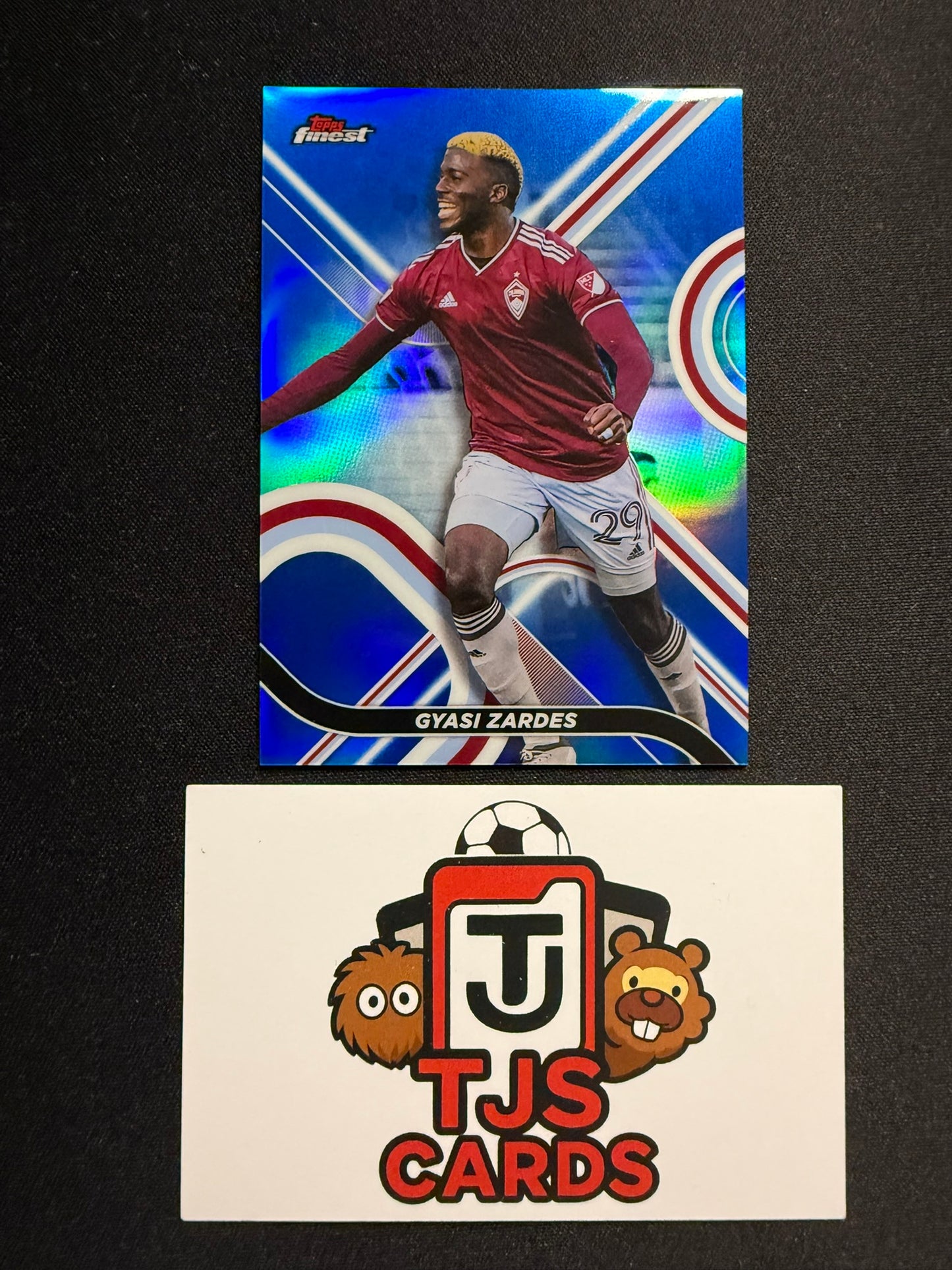 Gyasi Zardes - Blue /150 - TOPPS Finest MLS 2022