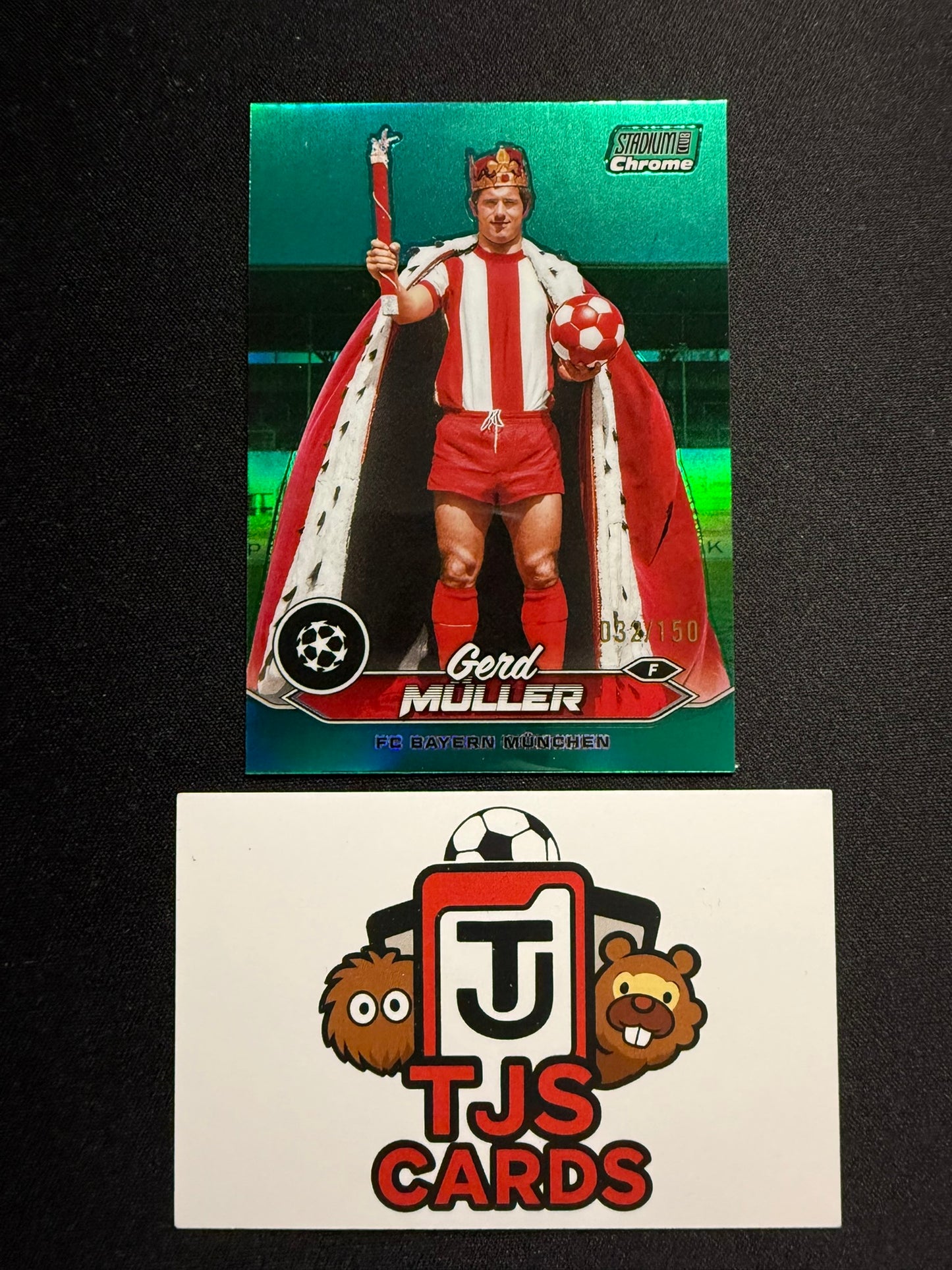 Gerd Muller - Green /150 - TOPPS Stadium Club Chrome 2023/24