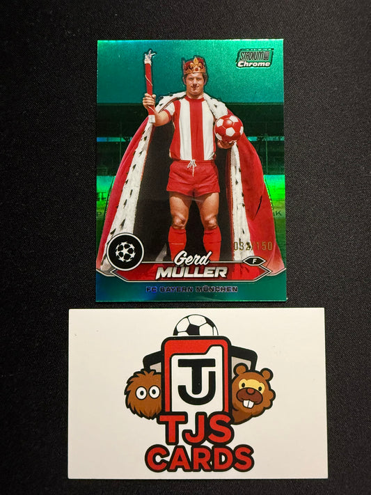 Gerd Muller - Green /150 - TOPPS Stadium Club Chrome 2023/24