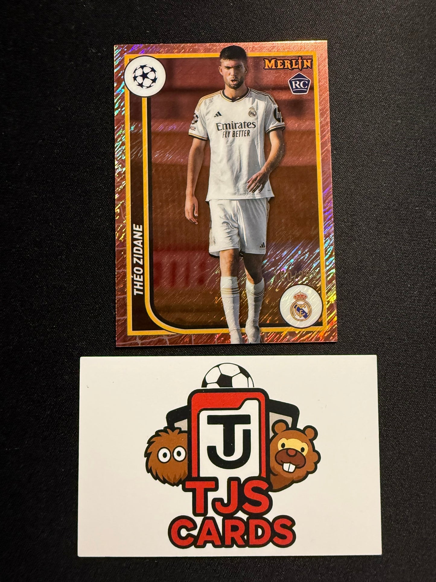 Theo Zidane - Rookie Rose Gold Shimmer /299 - TOPPS Merlin Chrome UCC 2023/24