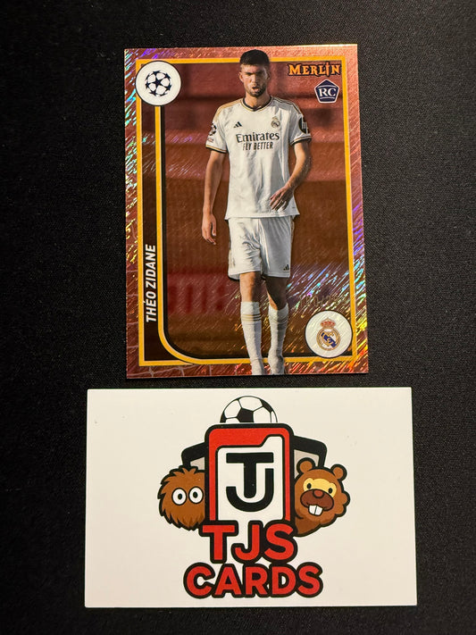Theo Zidane - Rookie Rose Gold Shimmer /299 - TOPPS Merlin Chrome UCC 2023/24