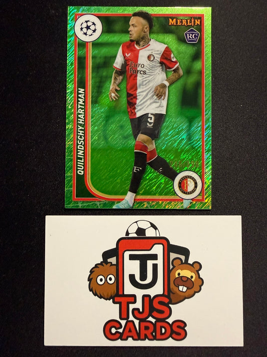 Quilindschy Hartman - Rookie Green Shimmer /399 - TOPPS Merlin Chrome UCC 2023/24