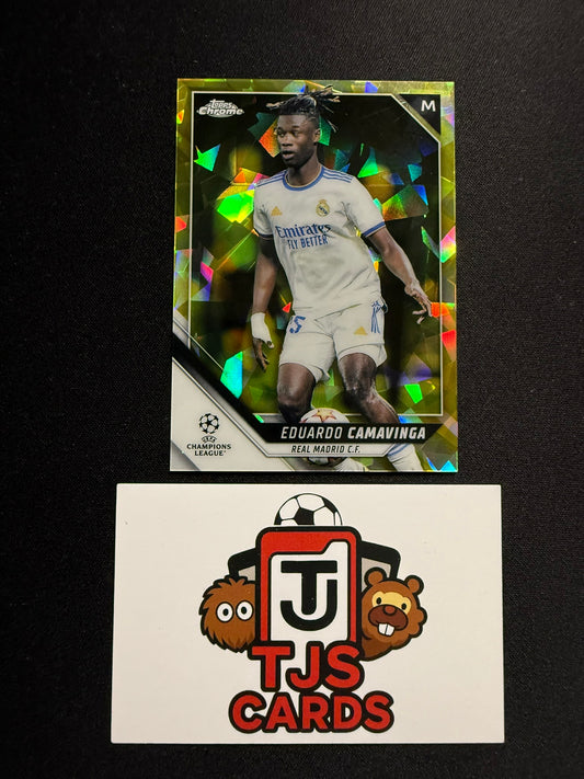 Eduardo Camavinga - Yellow /99 - TOPPS Sapphire UCL 2021/22