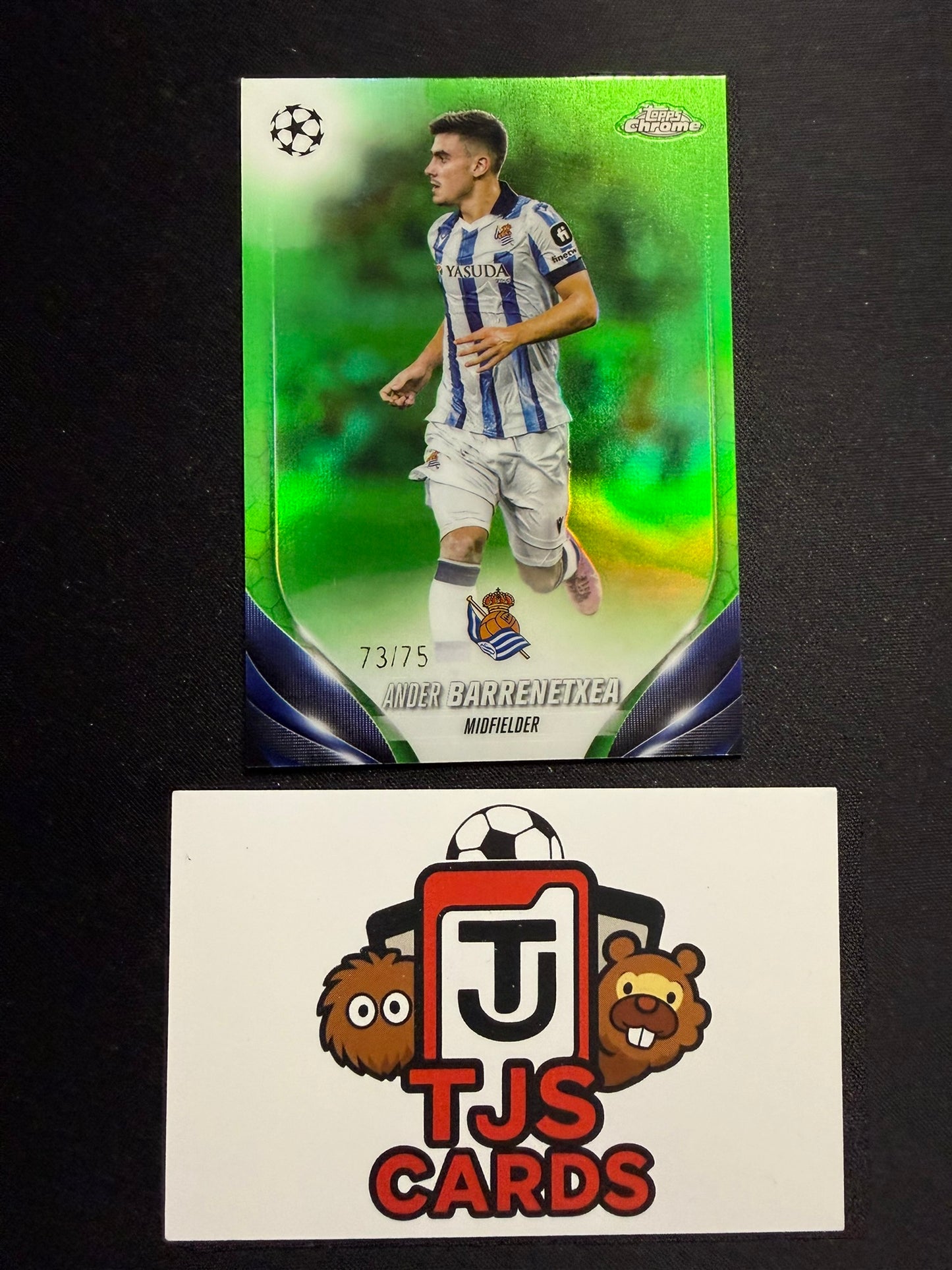 Ander Barrenetxea - Green /75 - TOPPS Chrome UCC 2023/24