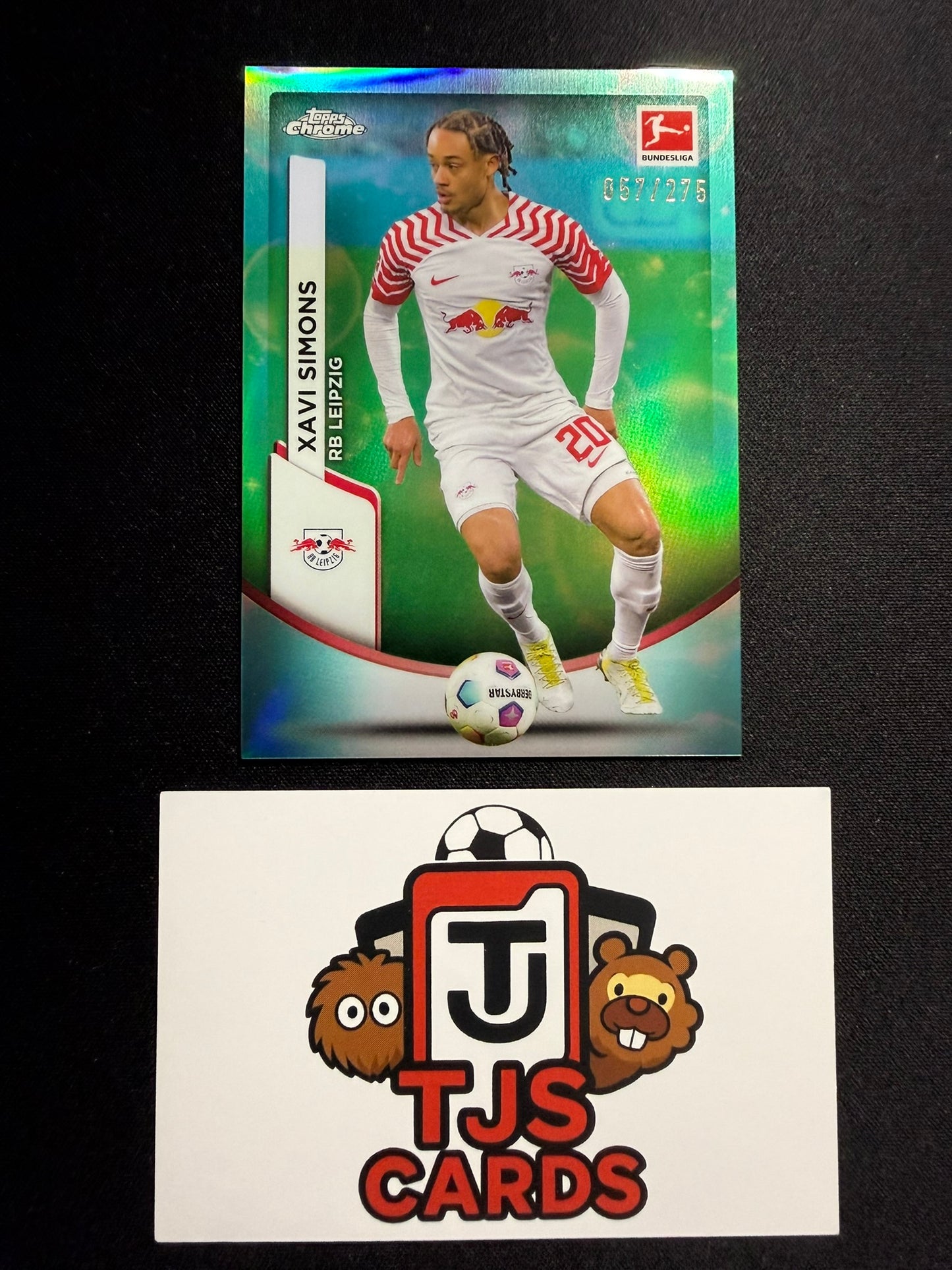 Xavi Simons - Aqua Bubbles /275 - TOPPS Chrome Bundesliga 2023/24