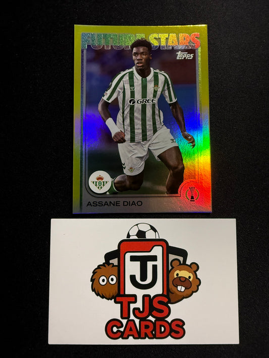Assane Diao - Yellow /175 - TOPPS UCC 2024/25