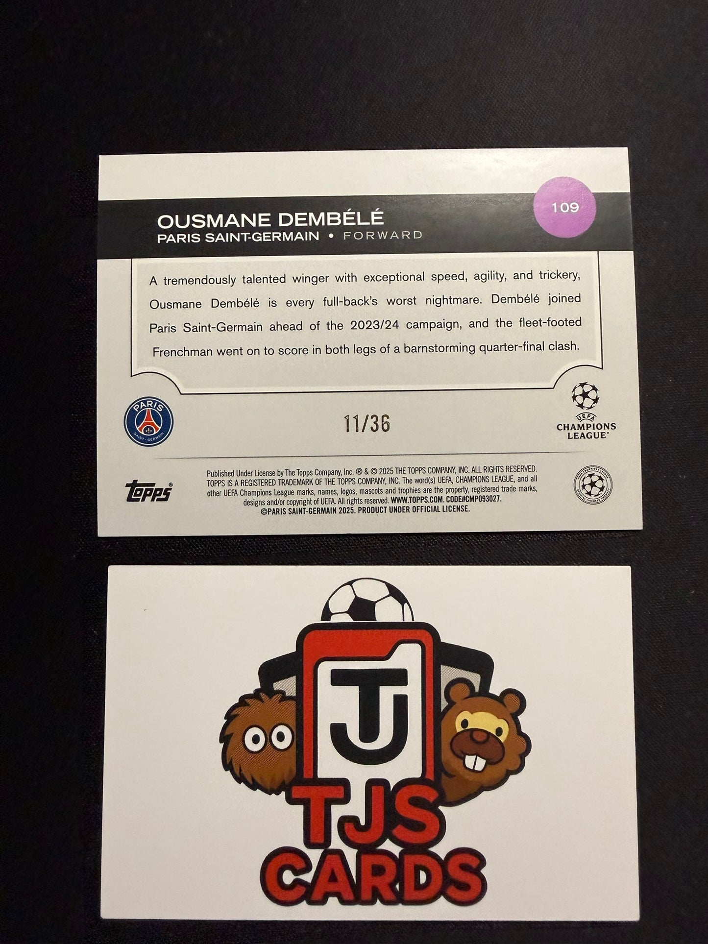 Ousmane Dembele - New Chapter /36 - TOPPS UCC 2024/25