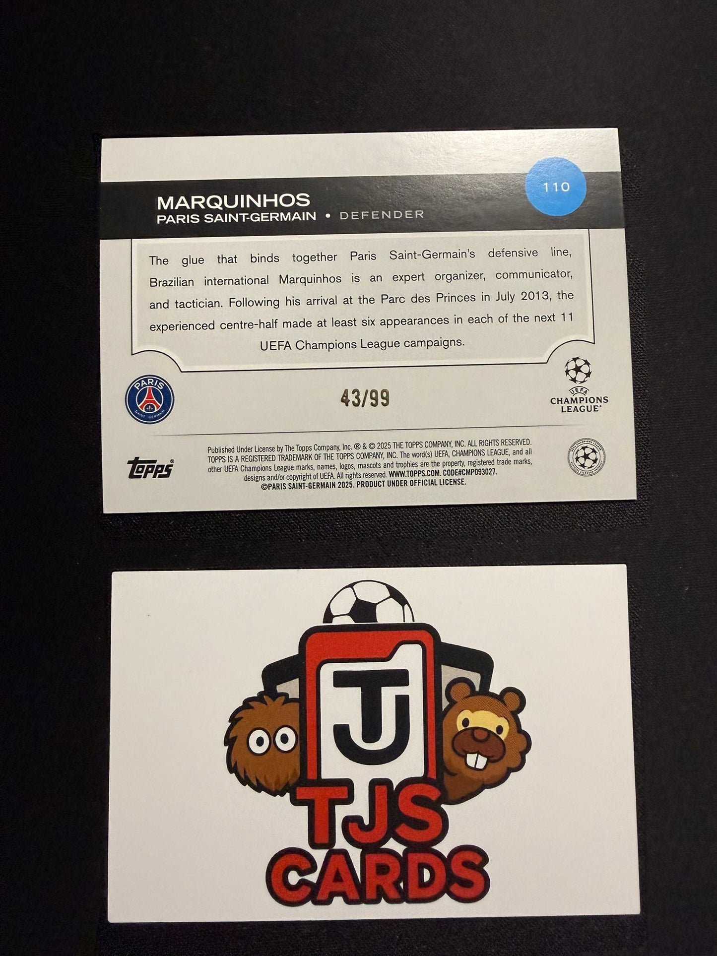 Marquinhos - Green /99 - TOPPS UCC 2024/25