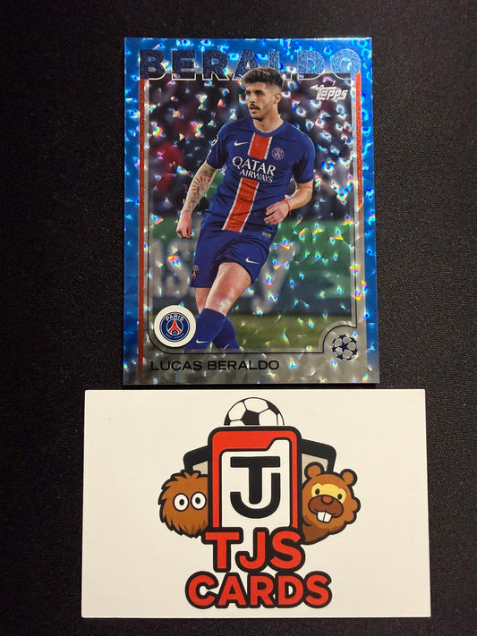 Lucas Beraldo - Blue Icy /75 - TOPPS UCC 2024/25