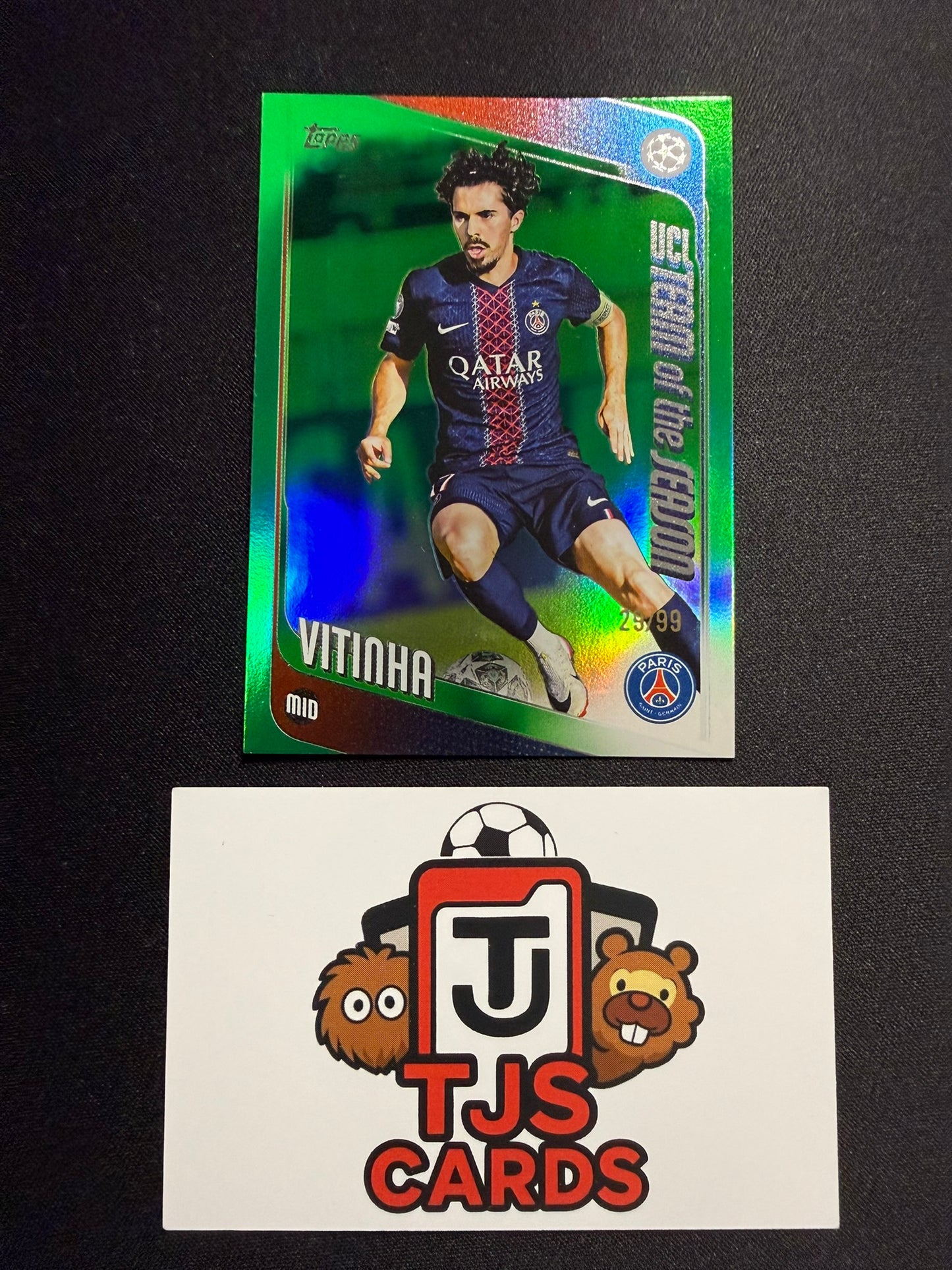 Vitinha - Green /99 - TOPPS UCC 2025/26