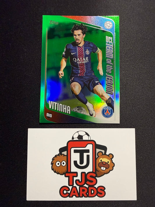 Vitinha - Green /99 - TOPPS UCC 2025/26