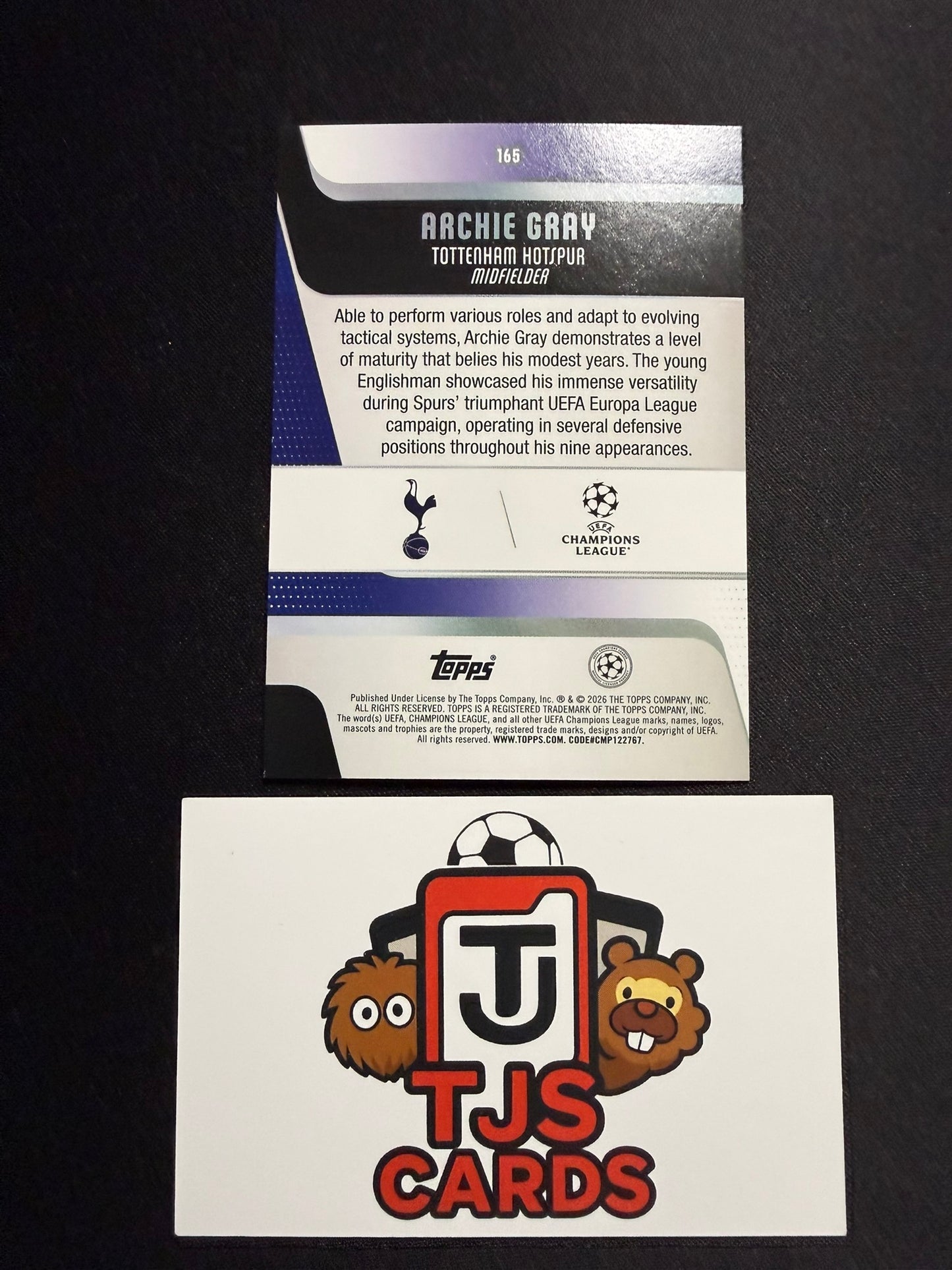 Archie Gray - Black & White /75 - TOPPS UCC 2025/26