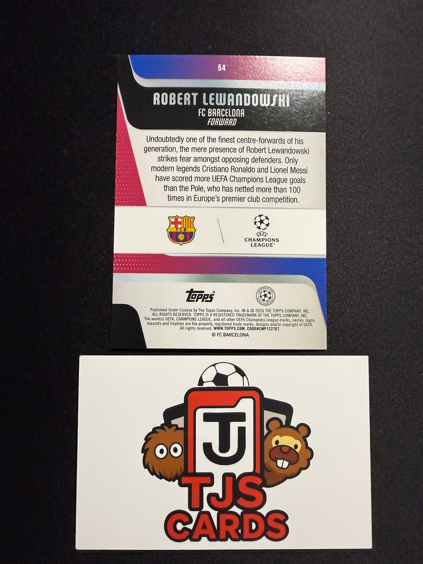 Robert Lewandowski - Purple Raindrop /250 - TOPPS UCC 2025/26