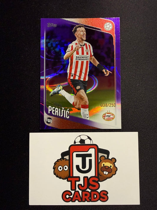 Ivan Perisic - Purple Raindrop /250 - TOPPS UCC 2025/26