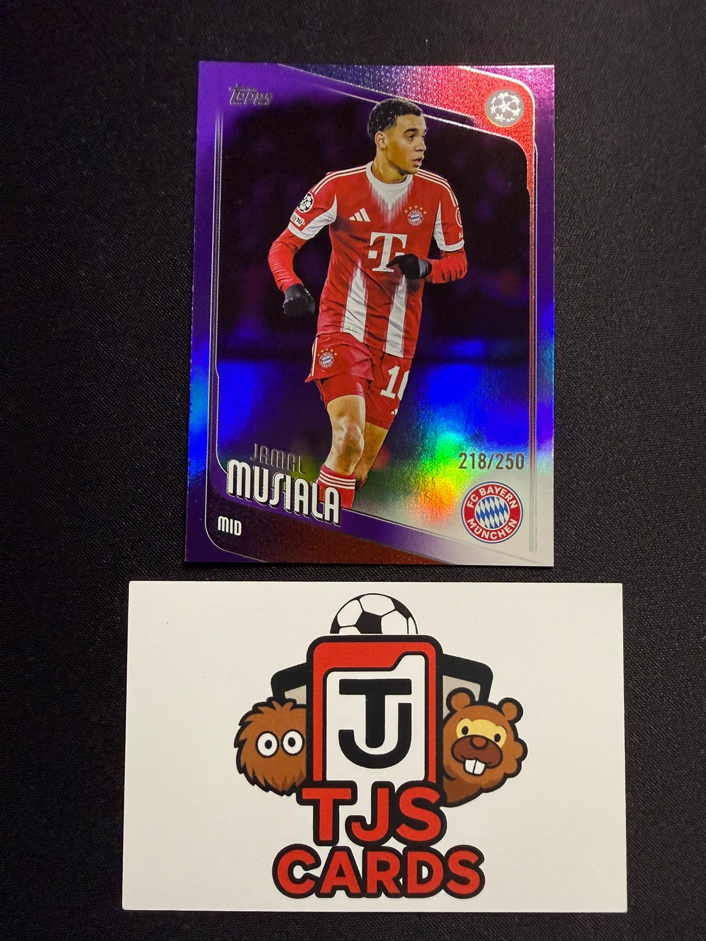Jamal Musiala - Purple /250 - TOPPS UCC 2025/26