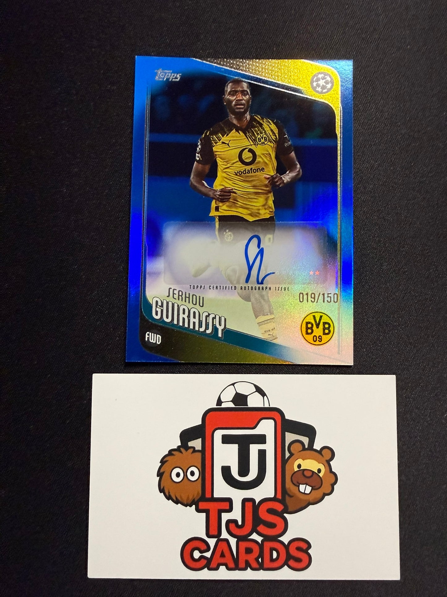 Serhou Guirassy - Blue Auto /150 - TOPPS UCC 2025/26