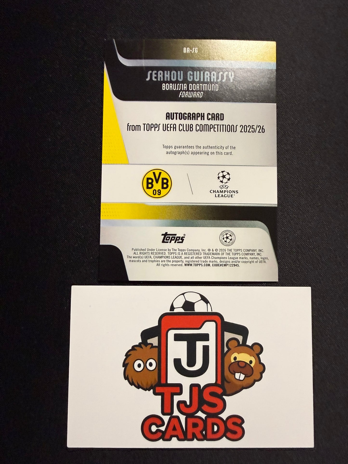 Serhou Guirassy - Blue Auto /150 - TOPPS UCC 2025/26