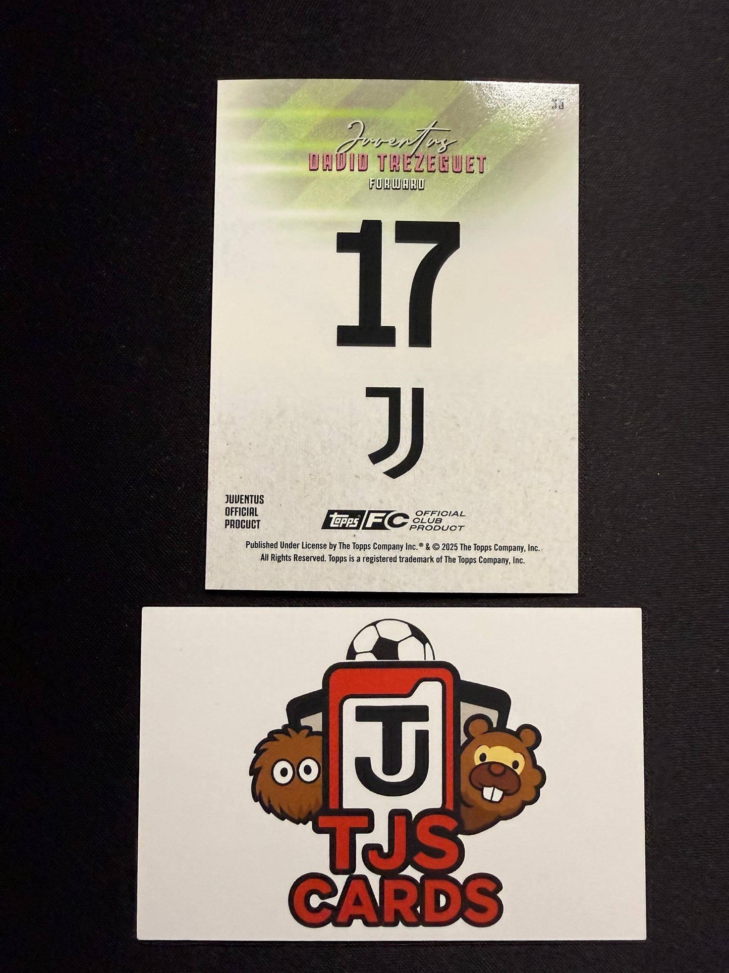 David Trezeguet - Black Pitch Pursuits /10 - TOPPS Juventus Team Set 2025/26
