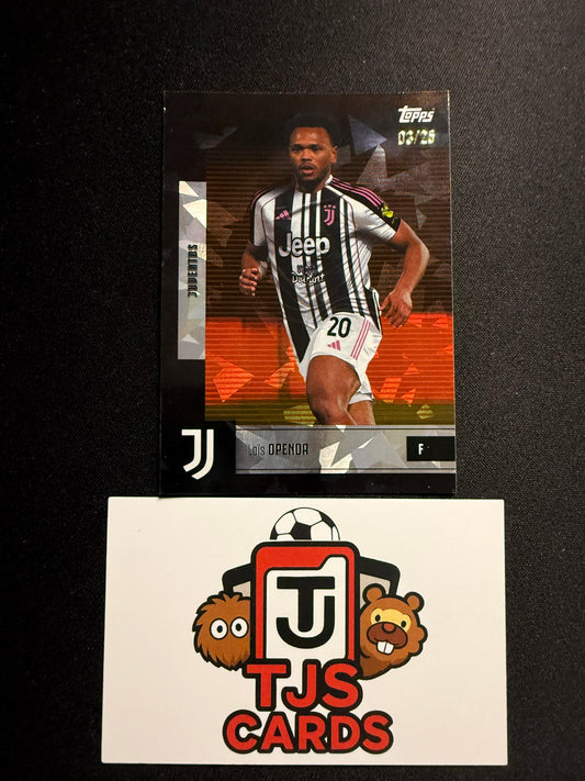 Lois Openda - Orange Ice /25 - TOPPS Juventus Team Set 2025/26