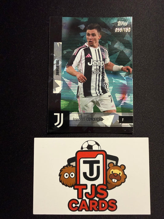 Francisco Conceicao - Aqua Cracked Ice /150 - TOPPS Juventus Team Set 2025/26
