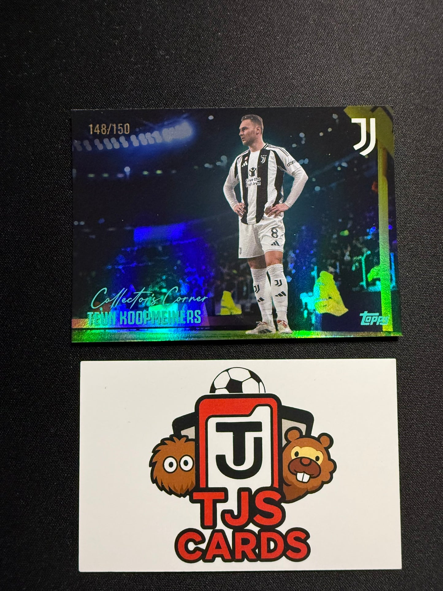 Teun Koopmeiners - Aqua Collector's Corner /150 - TOPPS Juventus Team Set 2025/26