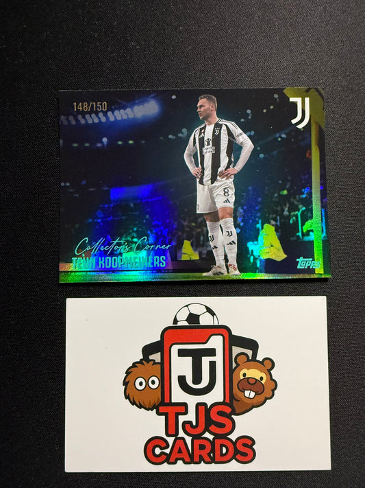 Teun Koopmeiners - Aqua Collector's Corner /150 - TOPPS Juventus Team Set 2025/26