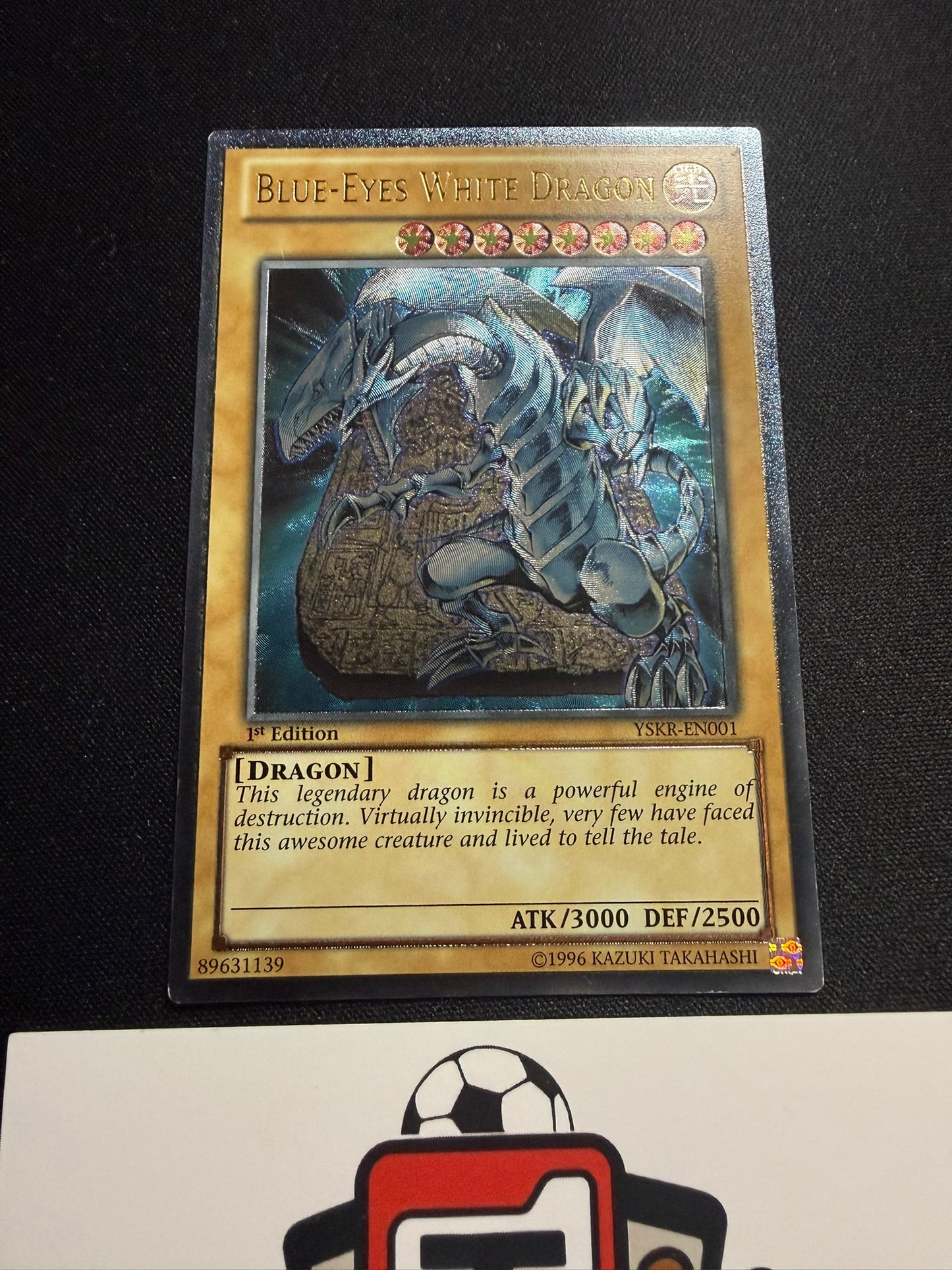Blue-Eyes White Dragon - Ultimate Rare 1st Edition YSKR-EN001 - LP - YuGiOh