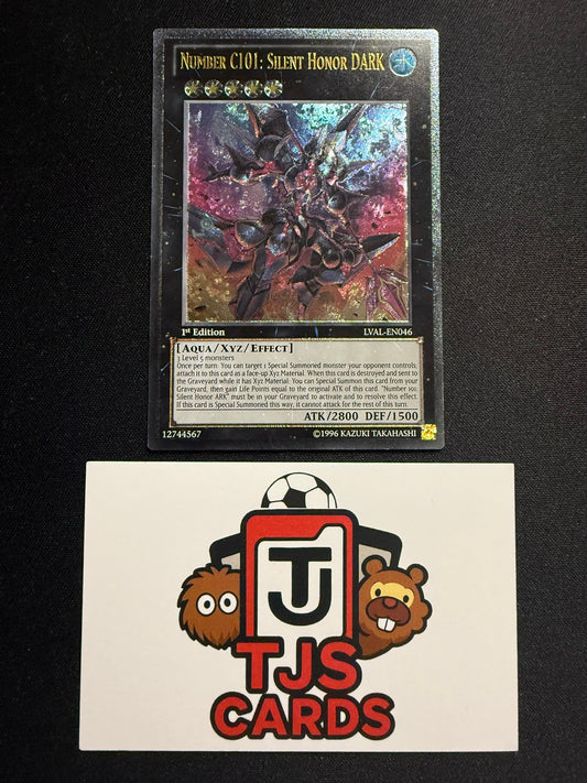 Number C101: Silent Honor DARK - Ultimate Rare 1st Edition LVAL-EN046 - LP - YuGiOh