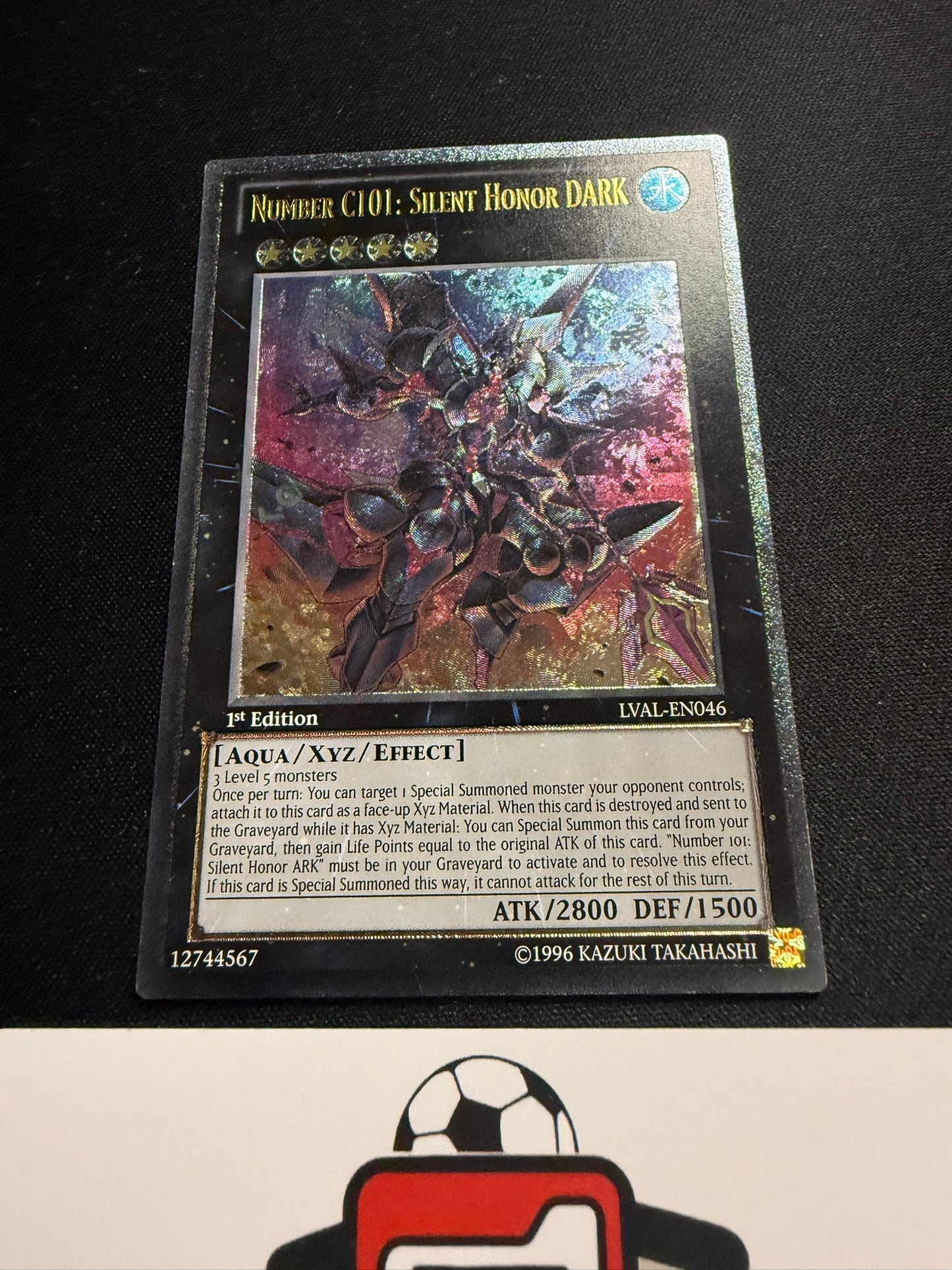 Number C101: Silent Honor DARK - Ultimate Rare 1st Edition LVAL-EN046 - LP - YuGiOh