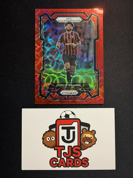 Philip Billing - Red Choice /30 - Panini Prizm Premier League 2023/24