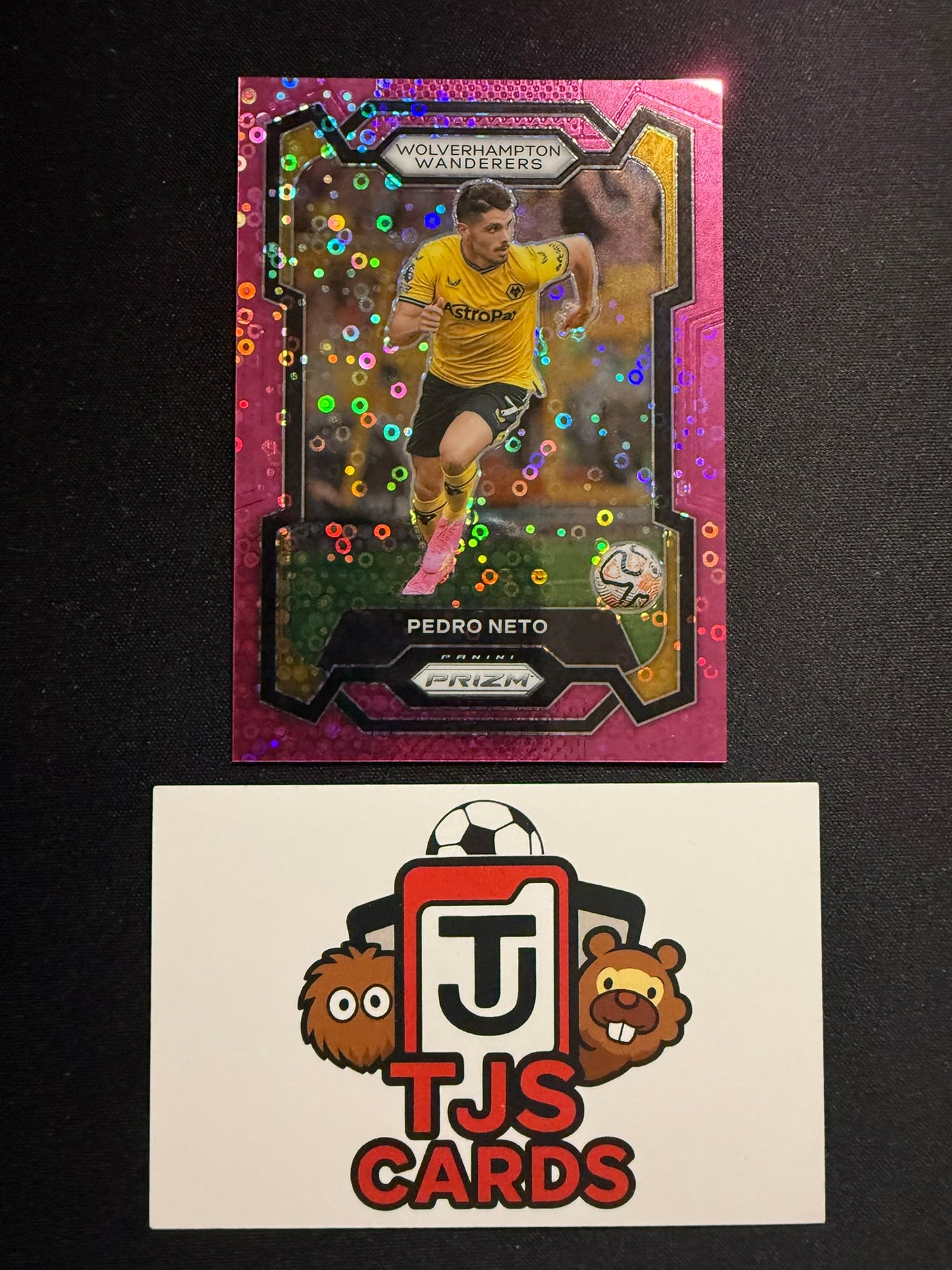 Pedro Neto - Pink Disco Breakaway /149 - Panini Prizm Premier League 2023/24