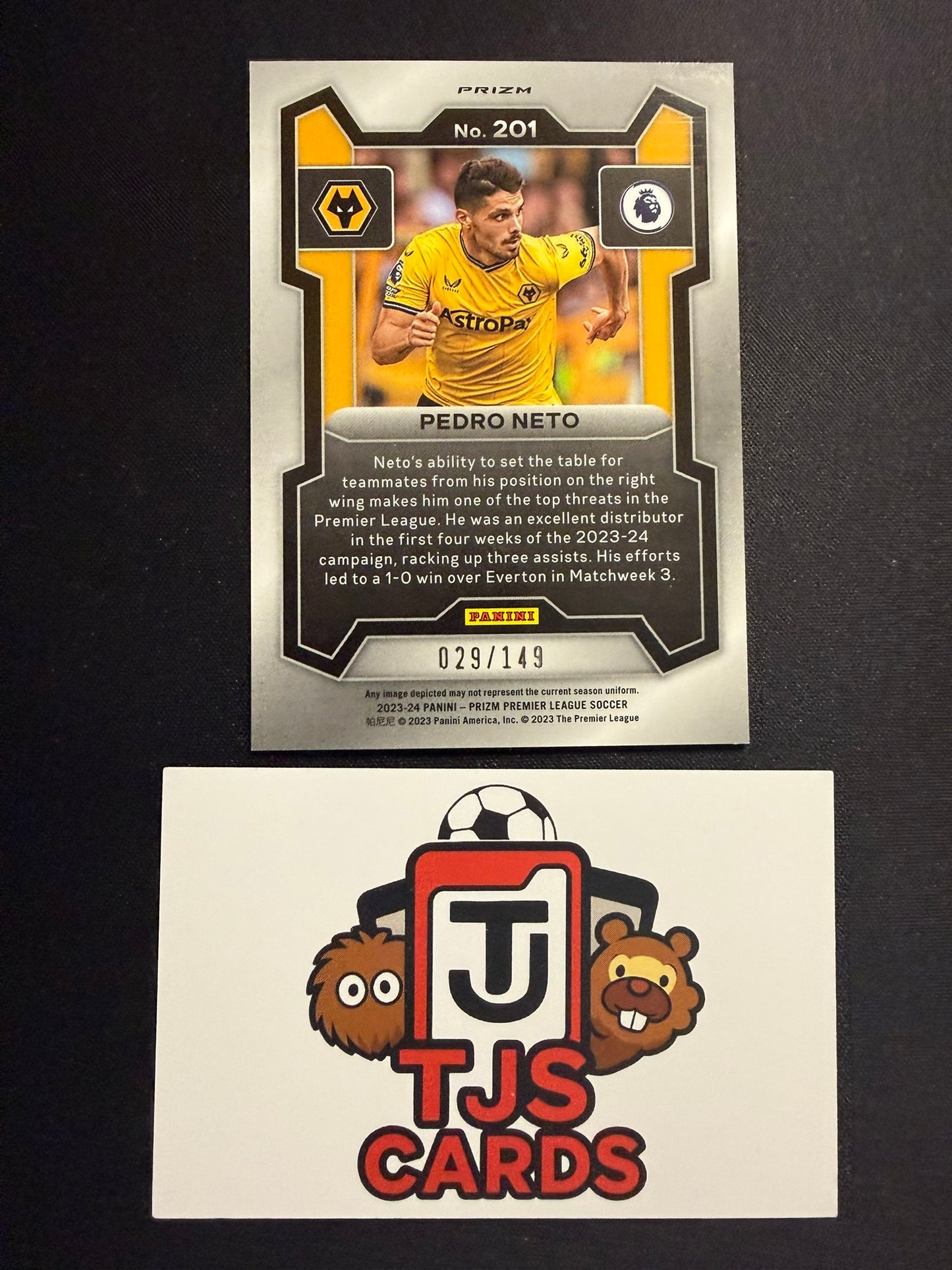 Pedro Neto - Pink Disco Breakaway /149 - Panini Prizm Premier League 2023/24