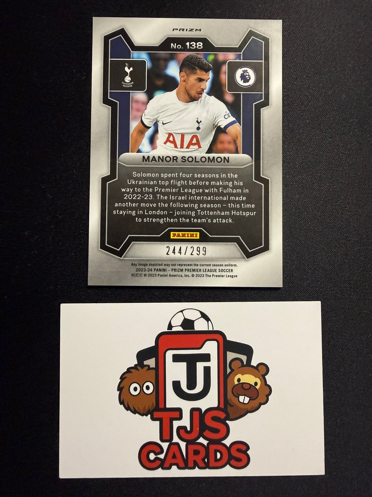Manor Solomon - Rookie Blue /299 - Panini Prizm Premier League 2023/24