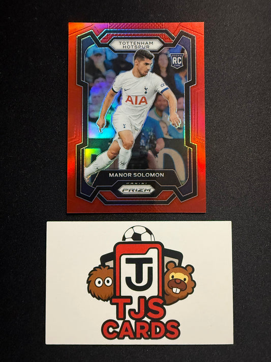 Manor Solomon - Rookie Red /199 - Panini Prizm Premier League 2023/24