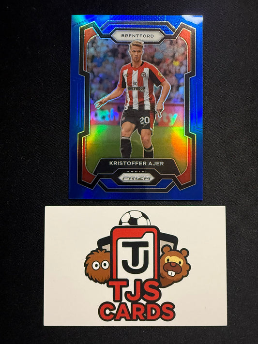Kristoffer Ajer - Blue /299 - Panini Prizm Premier League 2023/24