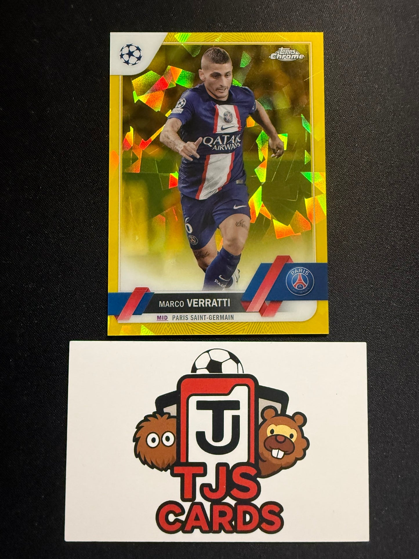 Marco Verratti - Yellow /99 - TOPPS Sapphire UCC 2022/23