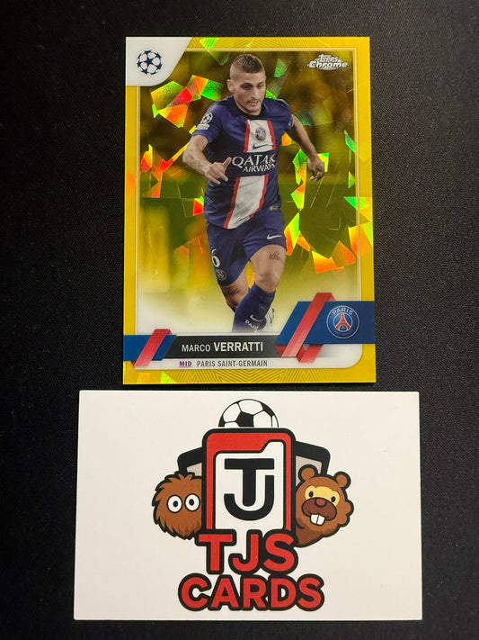 Marco Verratti - Yellow /99 - TOPPS Sapphire UCC 2022/23