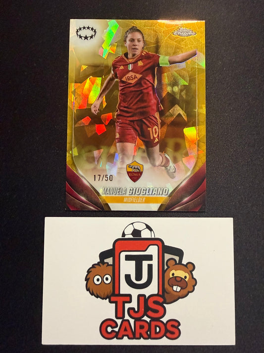 Manuela Giugliano - Gold /50 - TOPPS Sapphire UWCL 2023/24