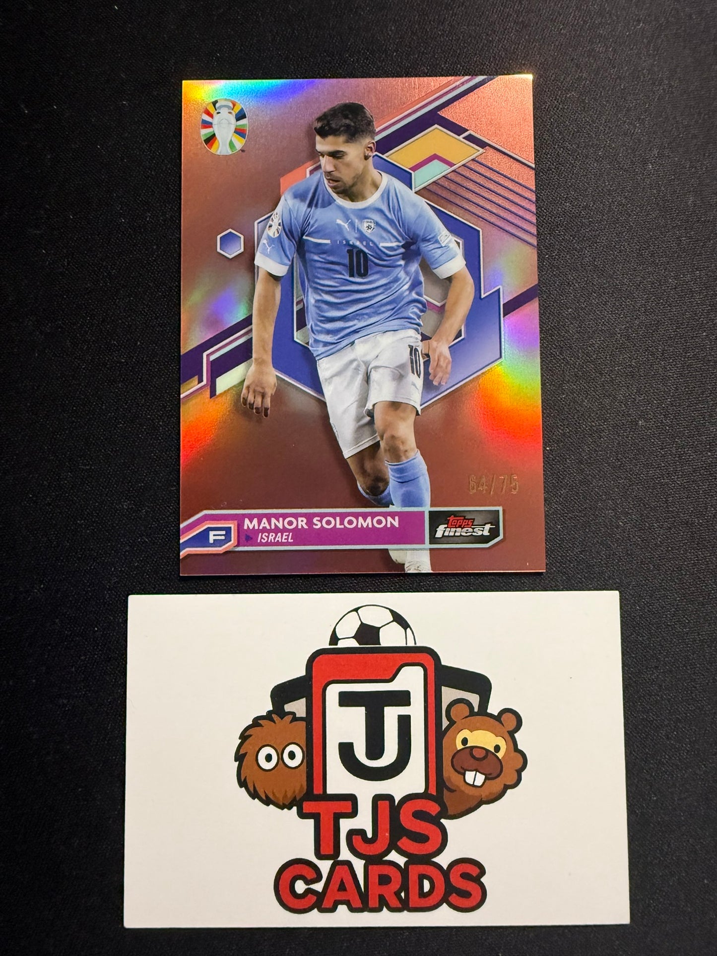 Manor Solomon - Rose Gold /75 - TOPPS Finest Road To EURO 2024