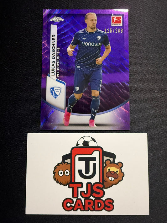Lukas Daschner - Purple Wave /299 - TOPPS Bundesliga Chrome 2023/24