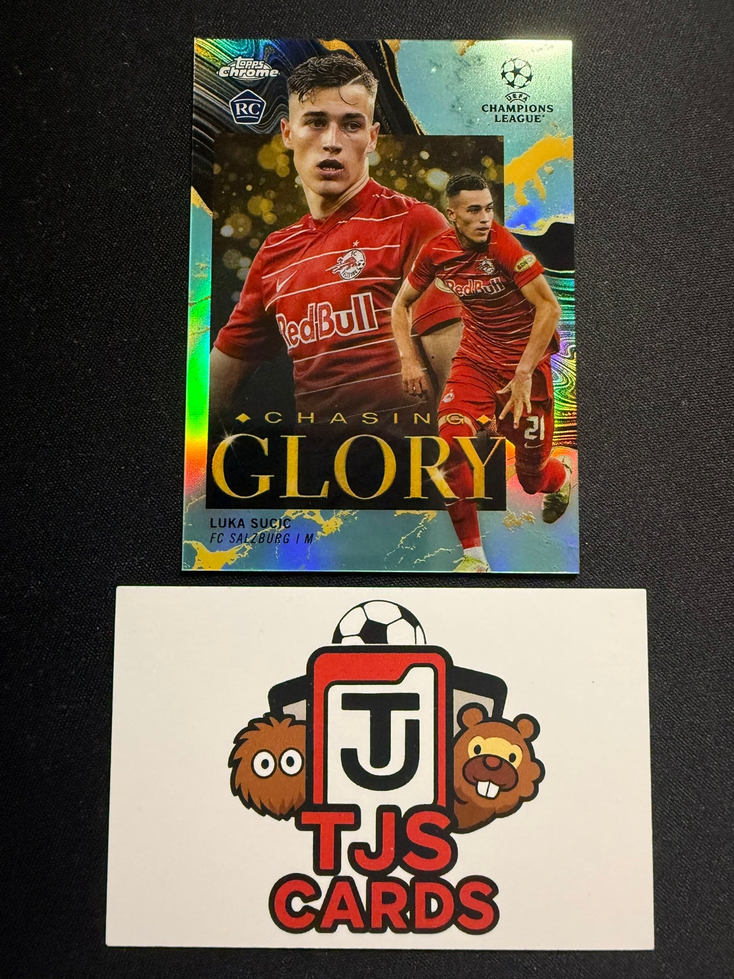 Luka Sucic - Rookie Aqua Chasing Glory /199 - TOPPS Chrome UCL 2021/22