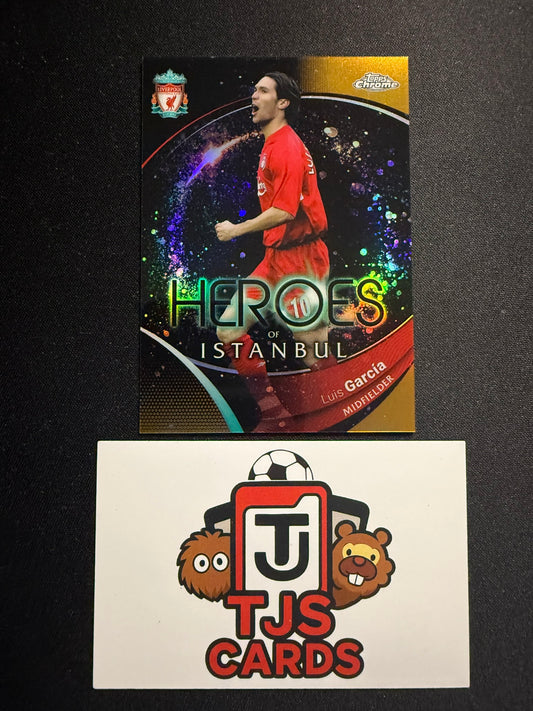 Luis Garcia - Gold Heroes /50 - TOPPS Chrome Liverpool 2023/24
