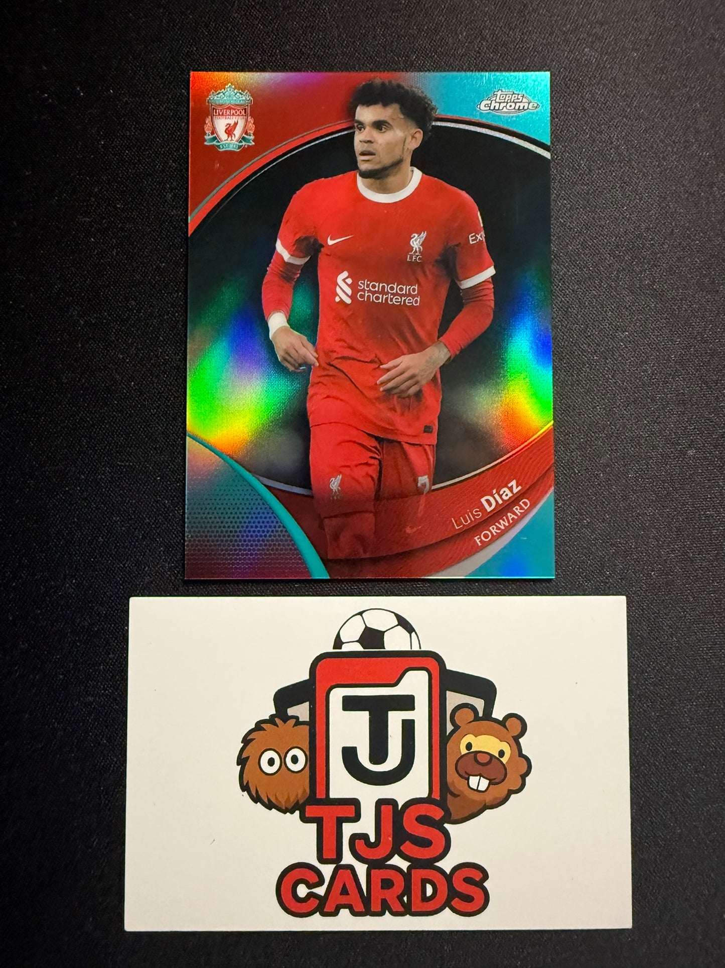 Luis Diaz - Aqua /99 - TOPPS Liverpool Chrome 2023/24
